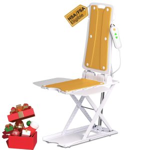 Moventiax Electric Chair Lift, Up to 20inch Floor Lift for Elderly Falls with Remote Control,