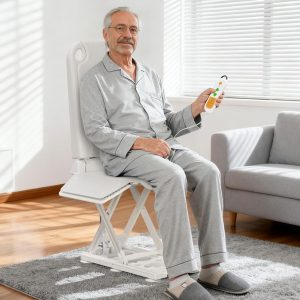 Moventiax 2-in1 Electric Chair Lift, Stand Up Independently from Floor, Support Up