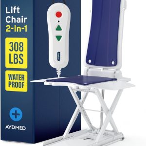 Moventiax 2-in-1 Lift Chair | Portable Cordless Rechargeable Electric Floor & Bath